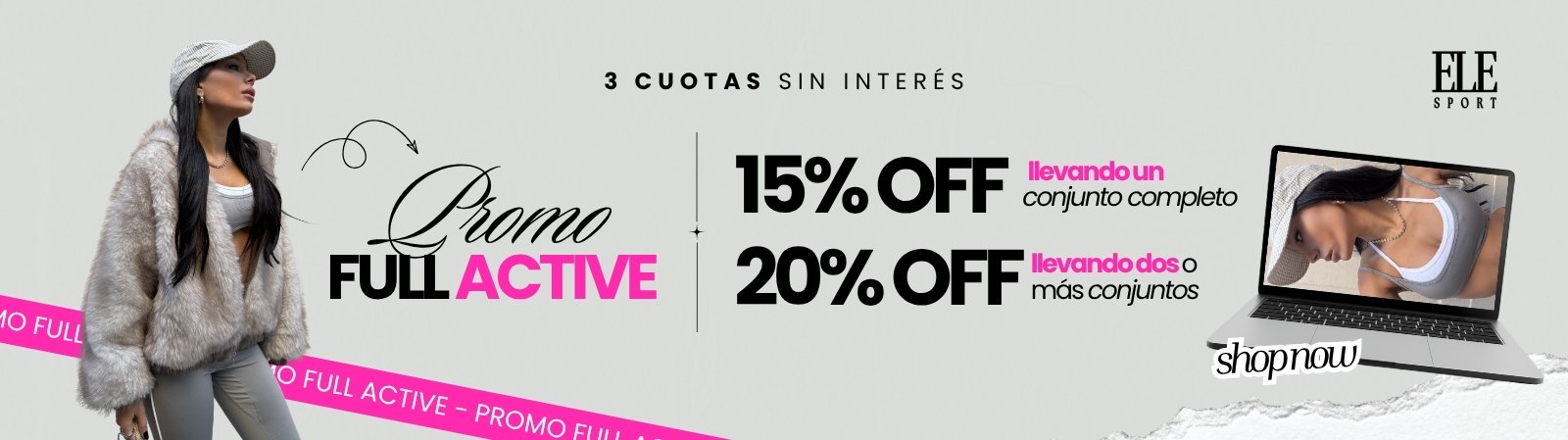 15% OFF llevando el conjunto completo